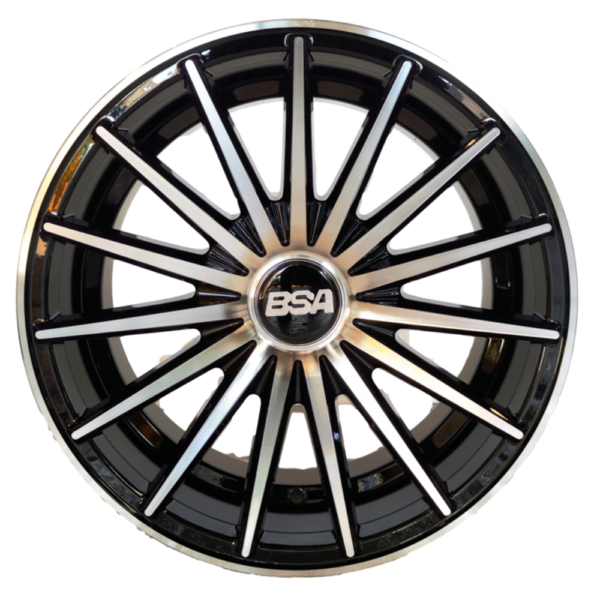 BSA BSA-007 15x7 Gloss Black with Machine Face