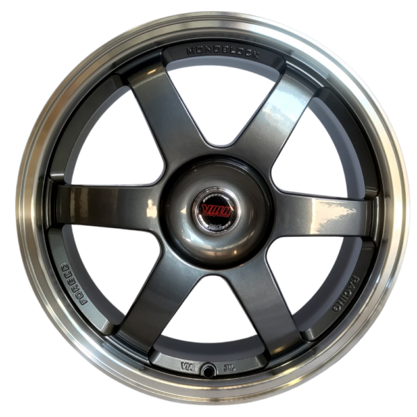 BSA BSA-013 18x8.5 Glossy Gunmetal With Machined Lip