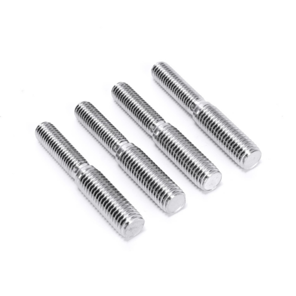 Double End Screw Bolt M12x1.5 Stainless Steel Threaded Stud Fasteners (4 Pieces)