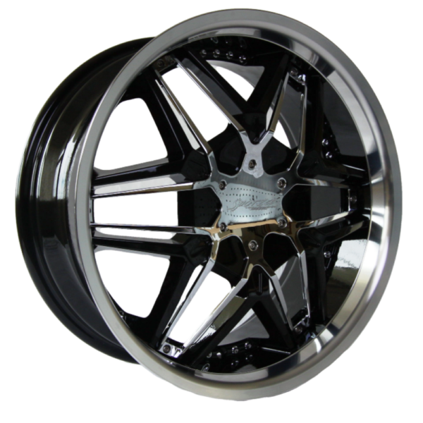 G2 G2-249 22x9.5 Gloss Black with Paintable Inserts