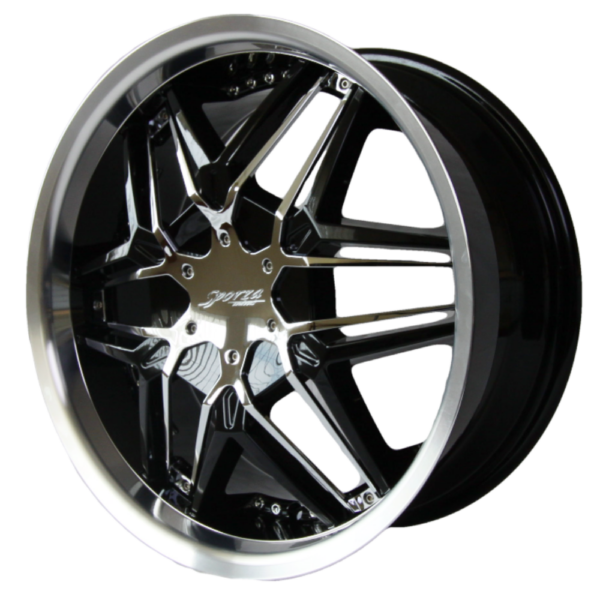 G2 G2-249 22x9.5 Gloss Black with Paintable Inserts