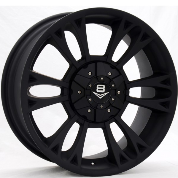 V8 V-9 20x9 Matt Black